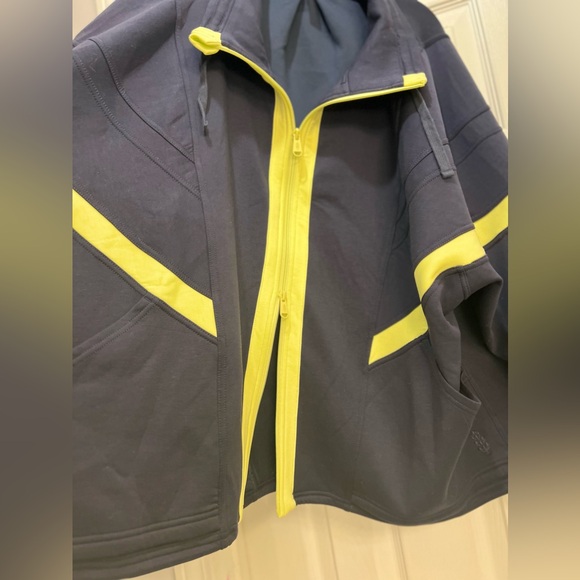 Free People Movement “Right On Track” Zip Up Jacket - Small - Navy Blue Combo - Picture 8 of 12